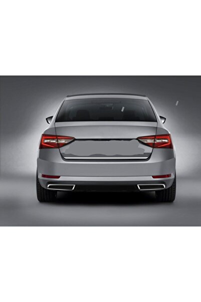 OTOTUNING53 Skoda Super B 2015-2016-2017 Krom Egzoz Difüzör Görünümlü