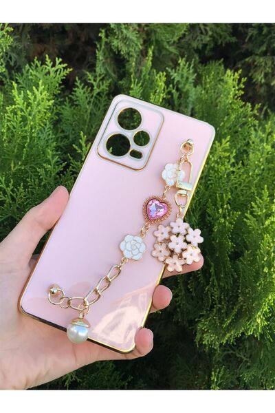 Aksesuarda Moda XIAOMI Redmi Note 12 PRO PLUS Uyumlu Çiçekli Taşlı Incili El ...