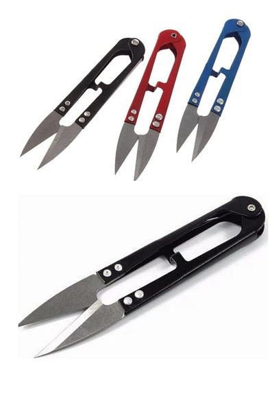 Kalsiyum Mood KALSIYUM Metal Fishing Scissors Spring System 12-Piece Hobby Model Metal Tailor Cleaning Textile Scissors