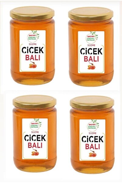 Baştan Yöresel 4 Adet 850gramlık Çiçek Balı (1. SAĞIM)