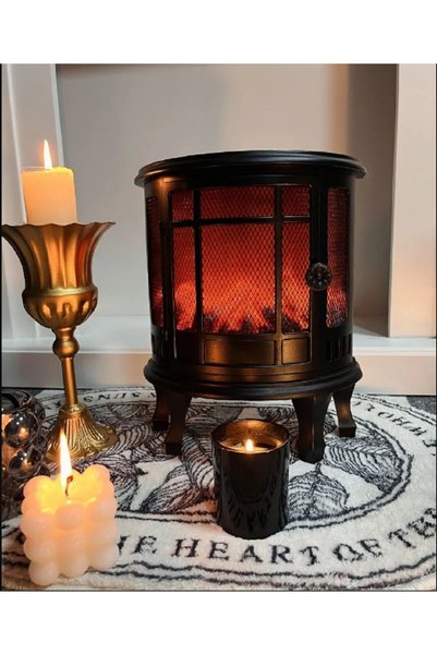 hediyeconcepti Vintage Ayakalı Dekoratif Şömine