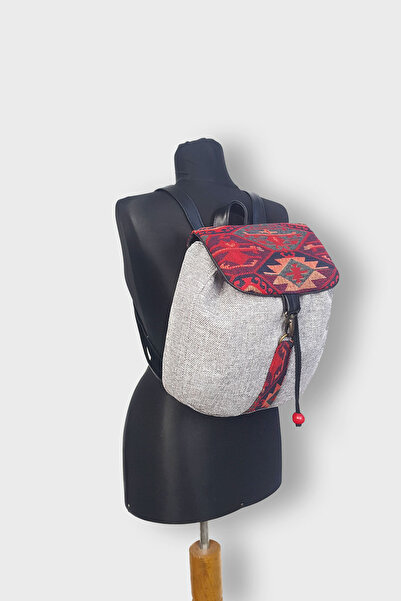 Ayşe Teyze'nin Çantaları Women's Gray Rug Backpack