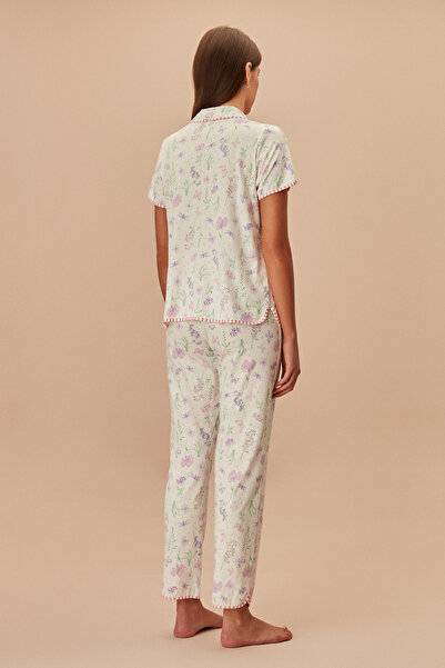 SUWEN Butterfly Masculine Pajama Set