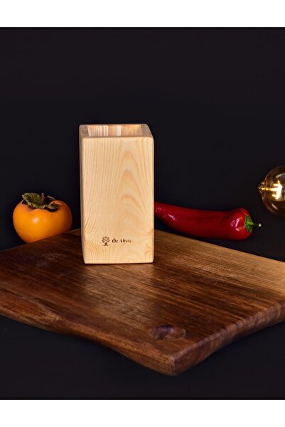 Öz Ahşap حامل ملعقة خشبية وحامل قلم مصنوع يدويًا