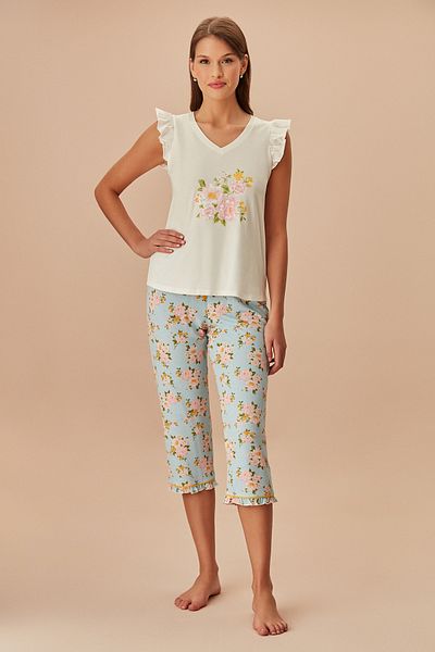 SUWEN Fiona Capri Set