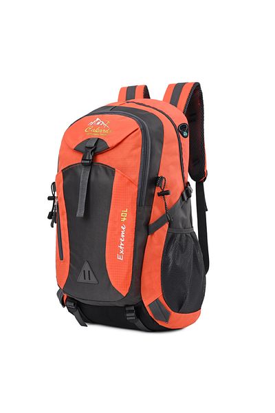 Bliss Orange Imported Multipocket Waterproof Outdoor Mountaineer Sports Bag 40 lt