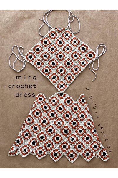 scyllastore Mira Tığ Örgü Tasarım Elbise