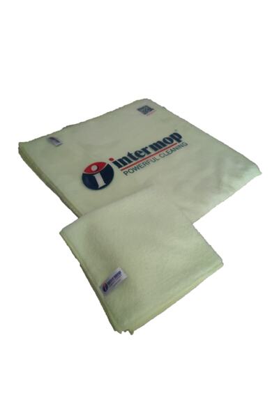 İntermop Mikrofiber Kalın Dokulu Temizlik Bezi Sarı 10'lu