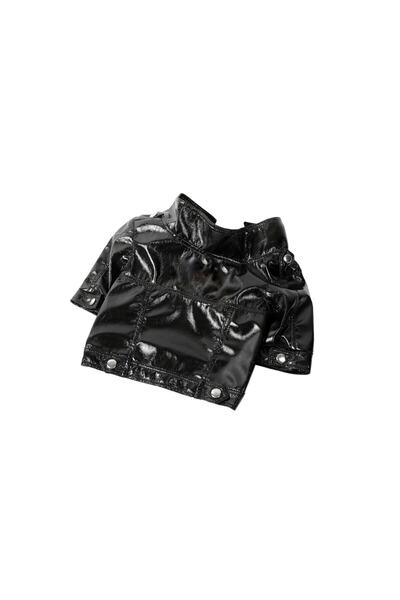 Rheme And Fons Özel Tasarım Couture El Işçiliği Deri Ceket Siyah Kedi Köpek Kıyafeti