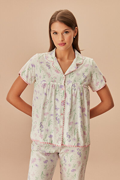 SUWEN Butterfly Masculine Pajama Set