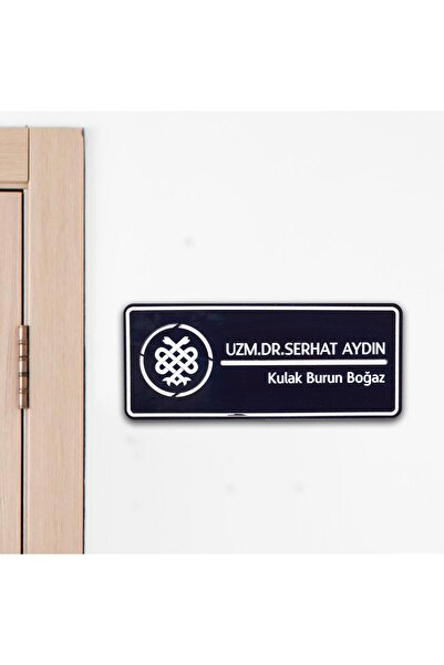 Ofistike Doktora Özel Kapı İsimlik Tabelası Ofis Yönlendirme Kapı İsimlik Dok...