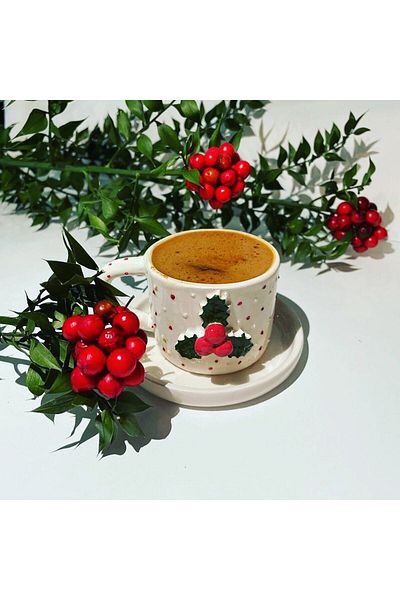 Banuart Kokina Souvenir Dubble Ceramic Coffee Cup