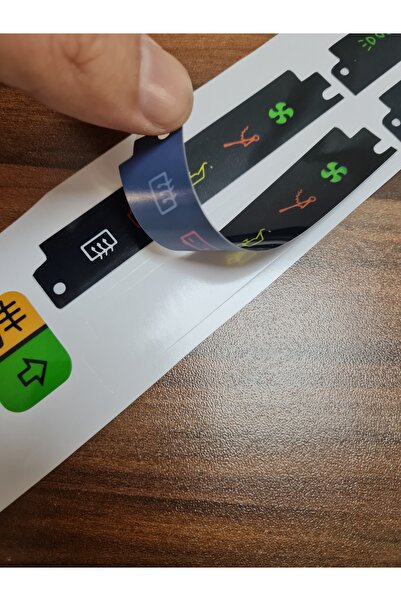 TSC Tofaş Şahin Doğan 131 ve Mirafiori için Gösterge İşaretleri Etiketi