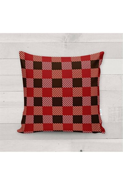 milroma Ειδικό κάλυμμα μαξιλαριού με βελούδινο σχέδιο με καρό σχέδιο