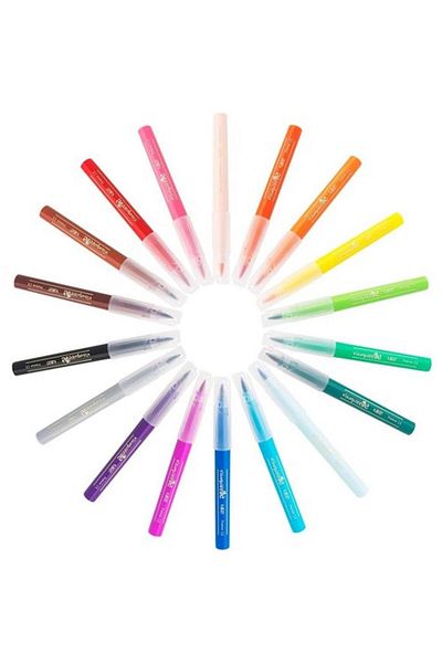 Bic 18 Pack Kids Visa Paint Pens with Brush Tip -828965
