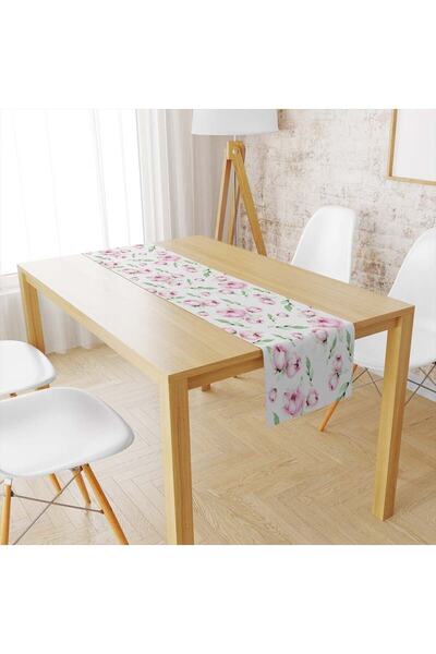 milroma Βελούδινο ροζ λουλουδάτο ράνερ 139