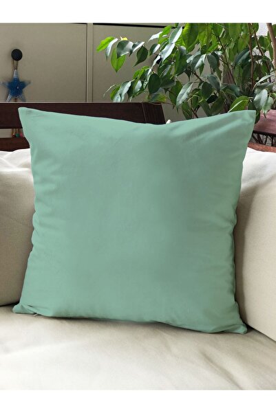 Evmila Culoare uni - Husă de pernă de o singură culoare Țesătură din piele in...
