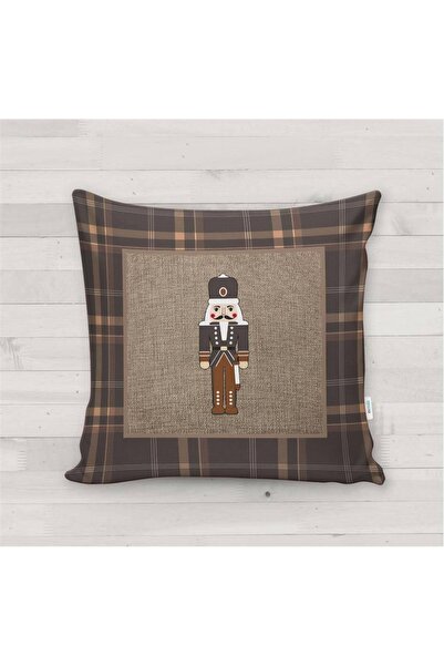 milroma Yılbaşı Temalı Kurşun Asker Desenli Kırlent Kılıfı