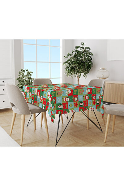Evmila Față de masă cu model de Crăciun cu textura de catifea