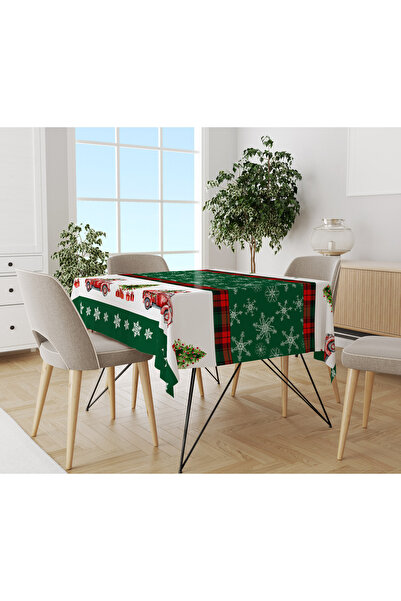 Evmila Față de masă cu model de Crăciun cu textura de catifea