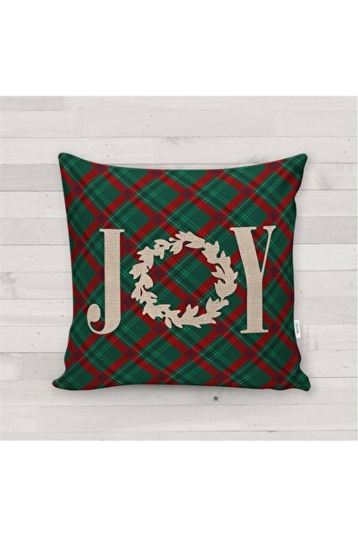 milroma Калъф за възглавница с мотив за Нова година, отпечатан с Joy