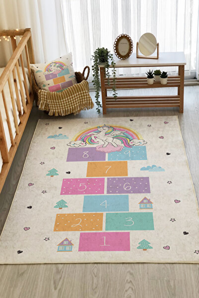 Solid Pattern Nursery Rug