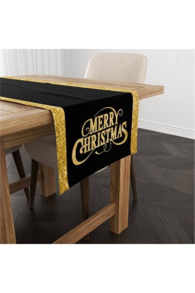 milroma Кадифен бегач с текст „Весела Коледа“