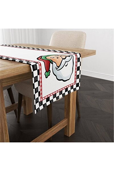 milroma Кадифена пътека с коледна тематика и шарка на Дядо Коледа