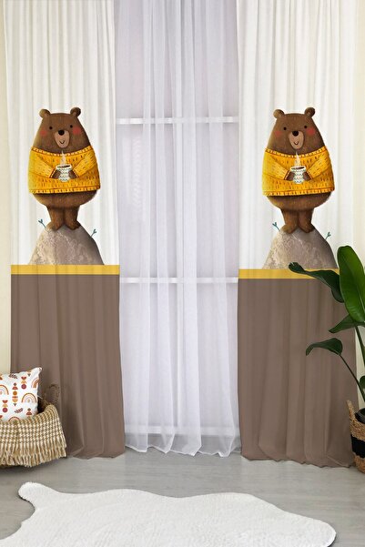 Evmila Κουρτίνα φόντου για βρεφικό και παιδικό δωμάτιο με βελούδινο σχέδιο αρ...