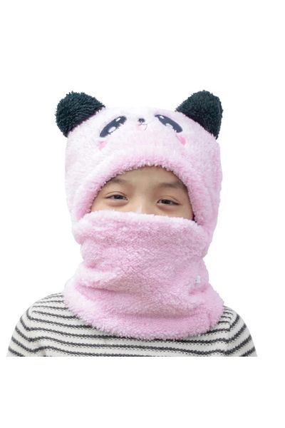 Meyra Accessories Cute Panda Plush Squishy Hat with Neck Collar