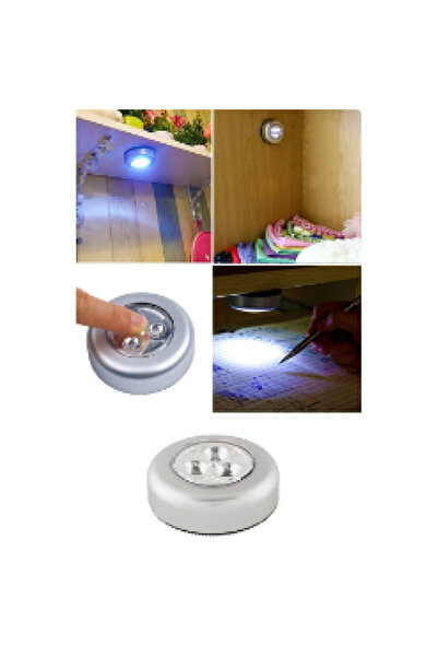 Genel Markalar Işık Lamba Dokunmatik Led Kablosuz Spot Ampul Yapışkanlı Banyo...