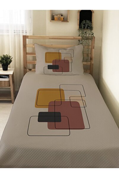 Evmila طقم بيكيه فردي ملون وحديث منقوش للأطفال مقاس 160x220 سم