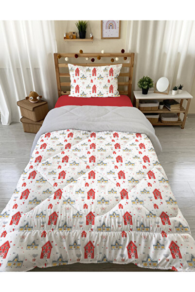 Evmila Tek Kişilik 160x220 Cm Welsoft Çift Taraflı Silikon Yorgan Ve Uyku Set...