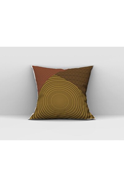 milroma Πολύχρωμο κάλυμμα μαξιλαριού με μοτίβο κύκλων διπλής όψης με ψηφιακή ...