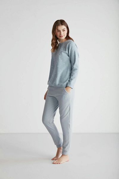 U.S. Polo Assn. Set de pijamale pentru damă POLAR cu licență US POLO, cu gât turnu, 16960