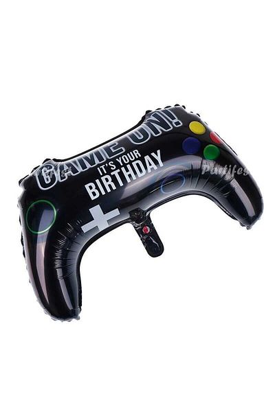 Parti Station Gamer Player Game Console Age Foil Balloon Set Gamer Player Playstation Concept Birthday