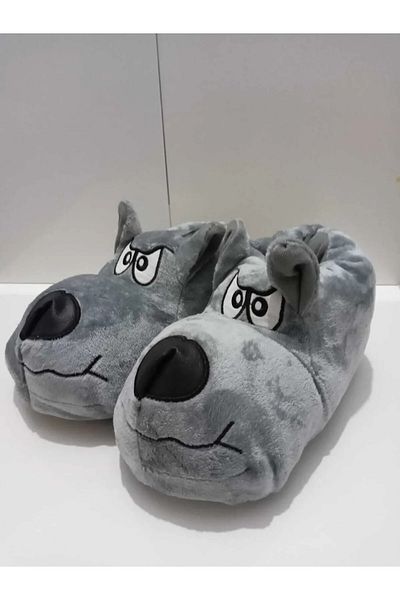 ALTUN TİCARET Gray Slippers Unisex Home Slippers