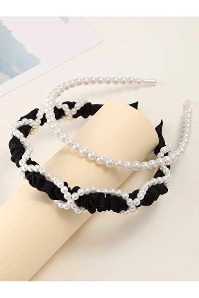 CSR AKSESUAR 2-компонентна сатенена корона с перли