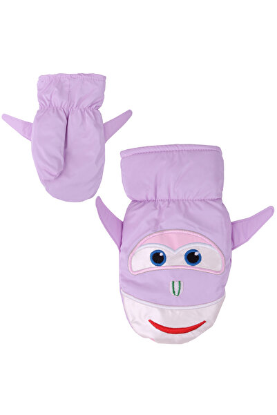 İşnar Parmaksız 2-4 Yaş Çocuk Kar Eldiven Hayalet Kahraman Lila Renk
