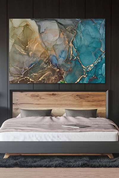 PrintiesPlus Soyut Dalgalar Kanvas Duvar Tablo