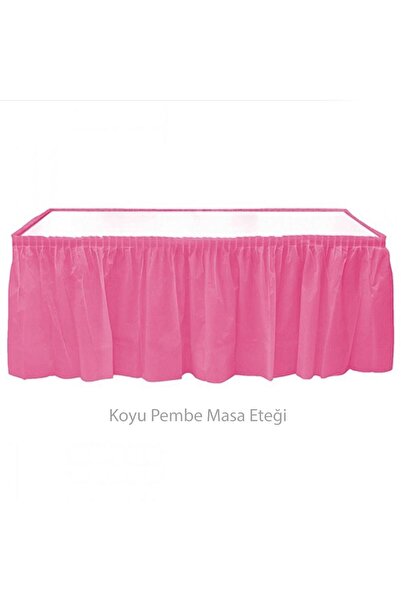 parti pera Koyu Pembe Plastik Masa Eteği Kullan At Masa Eteği 75*426 Cm