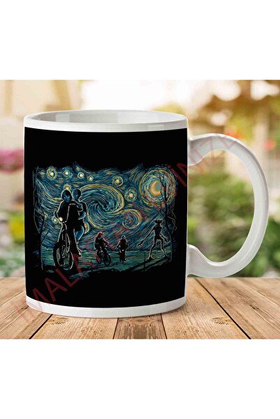ART HEDİYE كوب فان جوخ ماشوب من Stranger Night Stranger Things