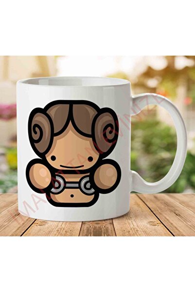 ART HEDİYE 1-1972 كوب سيمبلر برينسيس ليا أورجانا ستار وورز مطبوع على الجانبين...