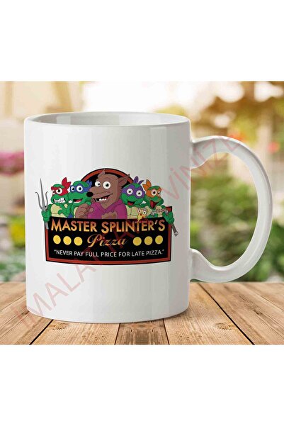 ART HEDİYE Master Splinters Pizzas Teenage Mutant Ninja Turtles Mug Cup