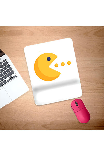UcuruStore Mouse Pad dreptunghiular PacMan cu suport pentru încheietura mâinii
