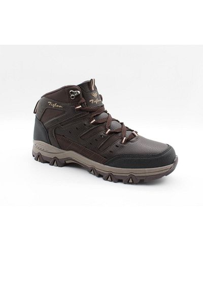 Tiglon Orthopedic Non-Slip Thermo Rubber Sole Brown Trekking Boots