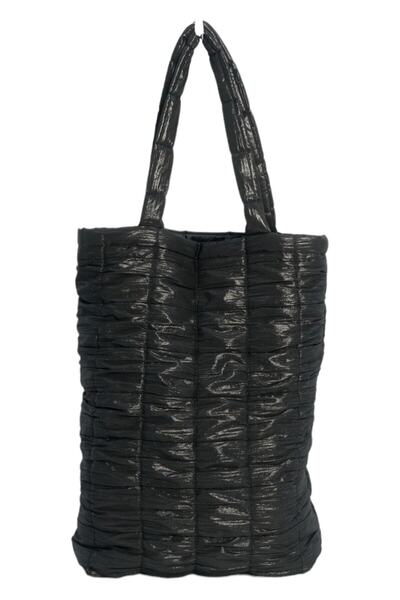 pistore Μαύρη καπιτονέ τσάντα χειρός και ώμου