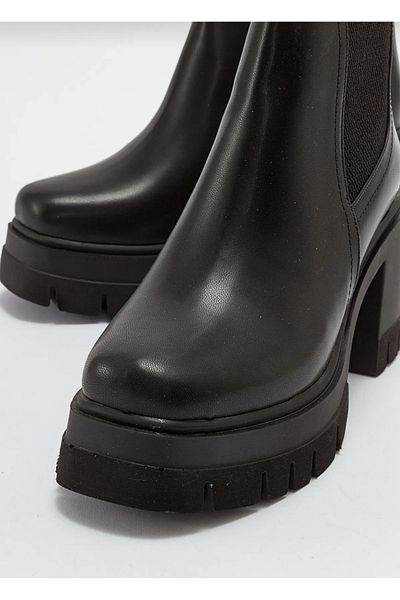 BRGL WOMEN'S PLATFORM THICK HEEL BOOTIE BOOTS