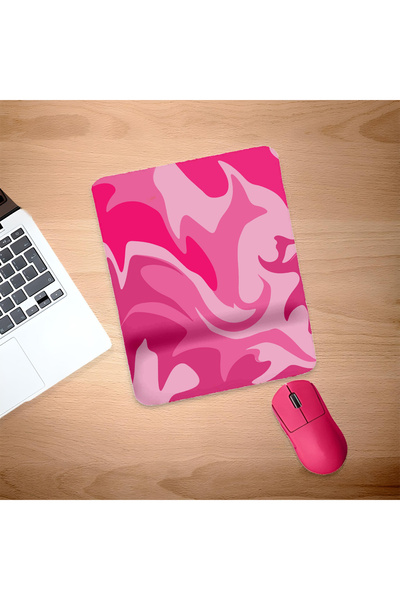 UcuruStore Ροζ Colorful Rectangle Mouse Pad με στήριγμα καρπού