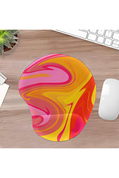 UcuruStore Pad pentru mouse oval decupat, cu suport pentru încheietura mâinii...